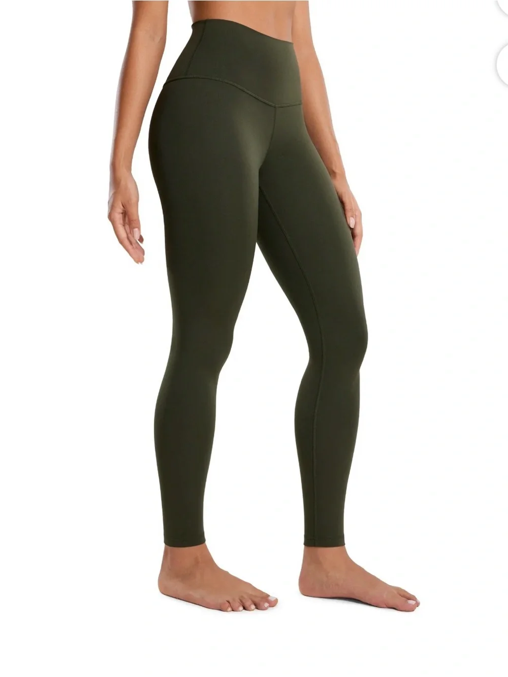 lululemon athletica green High-Rise Leggings with White Tank